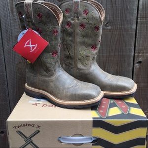 NWT/NIB TwistedX Wmn SteelToe COMFORT Western Boot